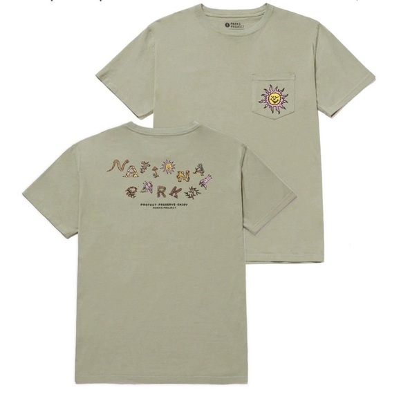 NWOT Parks Project National Parks 90s Doodle Tee Size Small - Picture 1 of 11